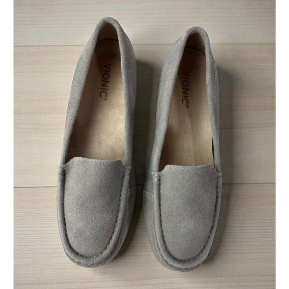 Vionic Debbie Slip On Loafers Flats Shoes Moccasins Suede Taupe Women’s Size 9.5 - Picture 1 of 11
